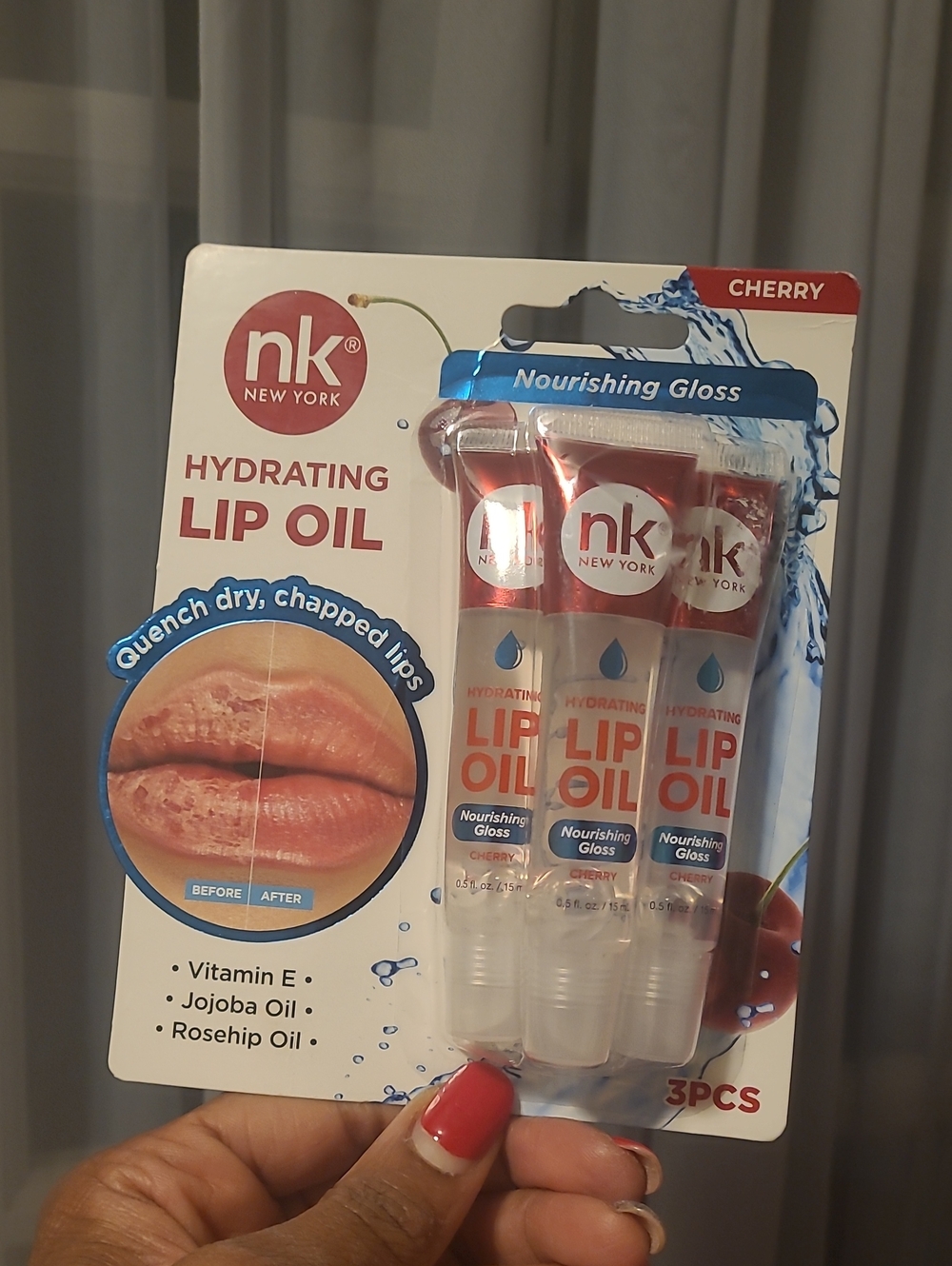 Hydrating Lip Oil - Cherry Red (3 Pack)